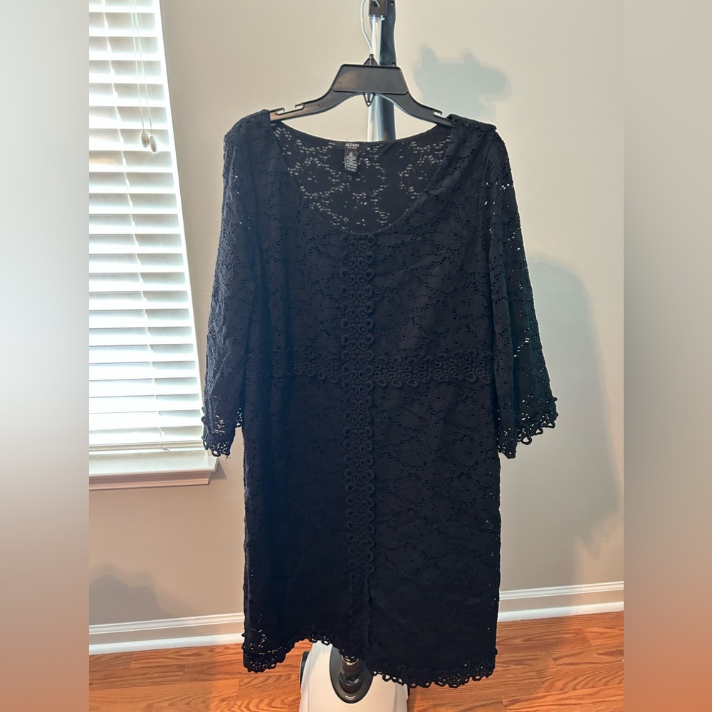 Alfani Lace Black Dress